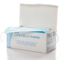 Маска медична неткана з петлями для вух SAFE+MASK® Economy ТМ Medicom колір блакитний