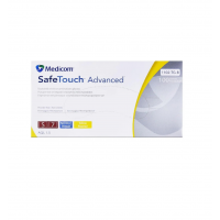 Рукавички оглядові нітрилові Medicom SafeTouch® Advanced™ Yellow (Жовті) р. S текстуровані без пудри нестерильні