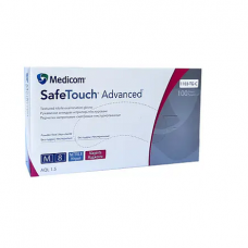 Рукавичка медична нітрилова Medicom SafeTouch® Advanced™ Magenta (маджента) р. S нестерильна не припудрена 