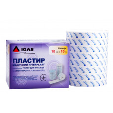 Пластир медичний RiverPlast  торгової марки "IGAR" для фіксації  тип Лайтпор (на основі спанлейс) 10 см х 10 м
