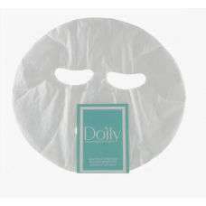 Маска-серветка косметологічна для обличчя Doily® (50 шт/пач) зі спанлейсу 