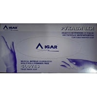 Рукавички нітрилові IGAR (Фіолетовий) р. S, оглядові, н/стерильні, без пудри (200шт/уп=100пар)
