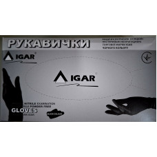 Рукавички нітрилові IGAR (Чорний) р. S, ...