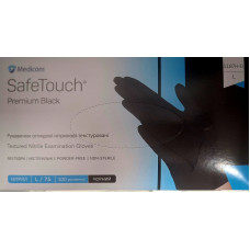 Рукавички нітрилові Medicom SafeTouch ® Advanced™ GREEN (зелені) р. L, оглядові, н/стерильні, текстуровані (50пар/уп)